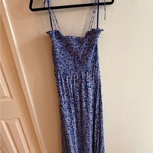 Madewell Blue Floral Dress